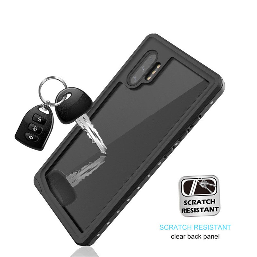 REDPEPPER IP68 vandtæt telefoncover til Samsung Galaxy Note 10 Plus [understøtter fingeraftryksoplåsning] [klar bagside]