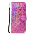 Phone Case for Samsung Galaxy A20e Flower Pattern TPU + PU Leather Stand Wallet Phone Cover Shell