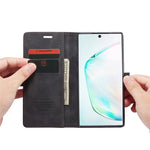 CASEME 013 Series Auto-absorbed Flip Leather Wallet Shell for Samsung Galaxy Note 10 Plus/10 Plus 5G