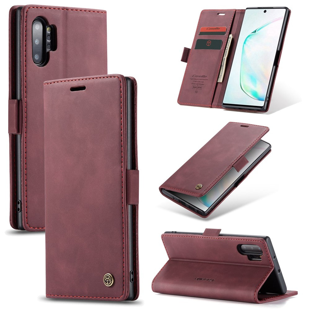 CASEME 013 Series Auto-absorbed Flip Leather Wallet Shell for Samsung Galaxy Note 10 Plus/10 Plus 5G