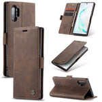 CASEME 013 Series Auto-absorbed Flip Leather Wallet Shell for Samsung Galaxy Note 10 Plus/10 Plus 5G