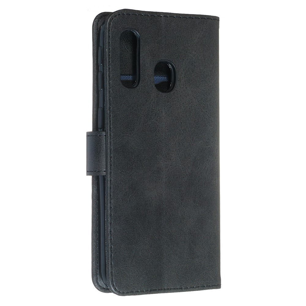 Plånboksfodral i läder med dragkedja för Samsung Galaxy A40