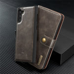 DG.MING Aftageligt pung-cover i splitlæder + PC-hardcase til Samsung Galaxy Note 10 / Note 10 5G