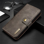DG.MING Aftageligt pung-cover i splitlæder + PC-hardcase til Samsung Galaxy Note 10 / Note 10 5G