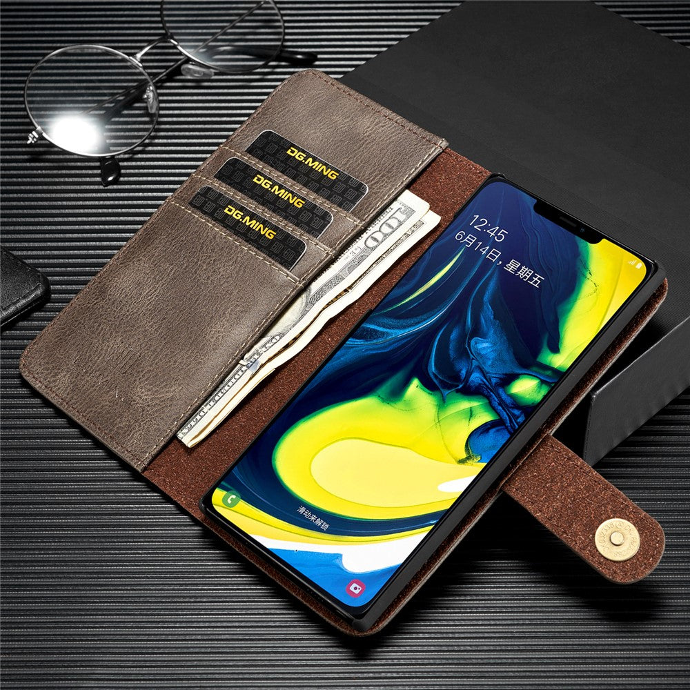 DG.MING Aftageligt pung-cover i splitlæder + PC-hardcase til Samsung Galaxy Note 10 / Note 10 5G