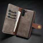 DG.MING Aftageligt pung-cover i splitlæder + PC-hardcase til Samsung Galaxy Note 10 / Note 10 5G