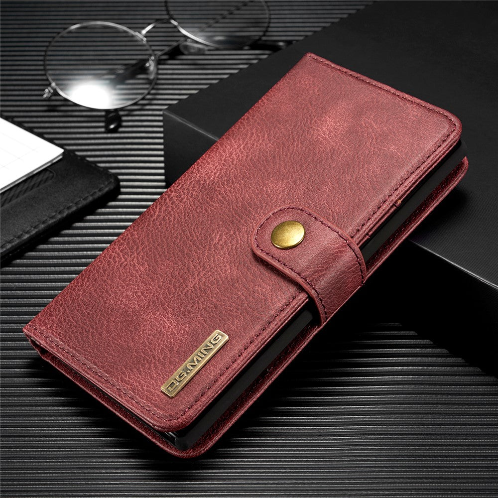 DG.MING Aftageligt pung-cover i splitlæder + PC-hardcase til Samsung Galaxy Note 10 / Note 10 5G
