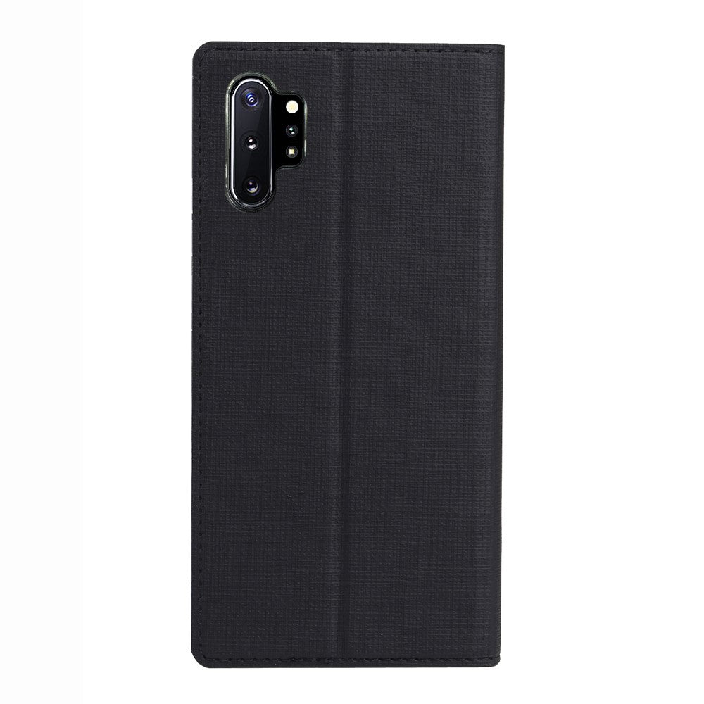VILI DMX Cross Texture Stand Læderetui med kortholder til Samsung Galaxy Note 10 Plus / Note 10 Plus 5G
