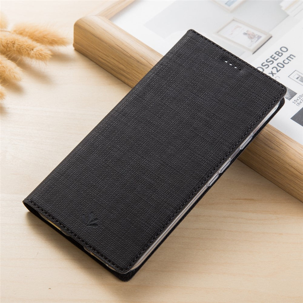 VILI DMX Cross Texture Stand Læderetui med kortholder til Samsung Galaxy Note 10 Plus / Note 10 Plus 5G