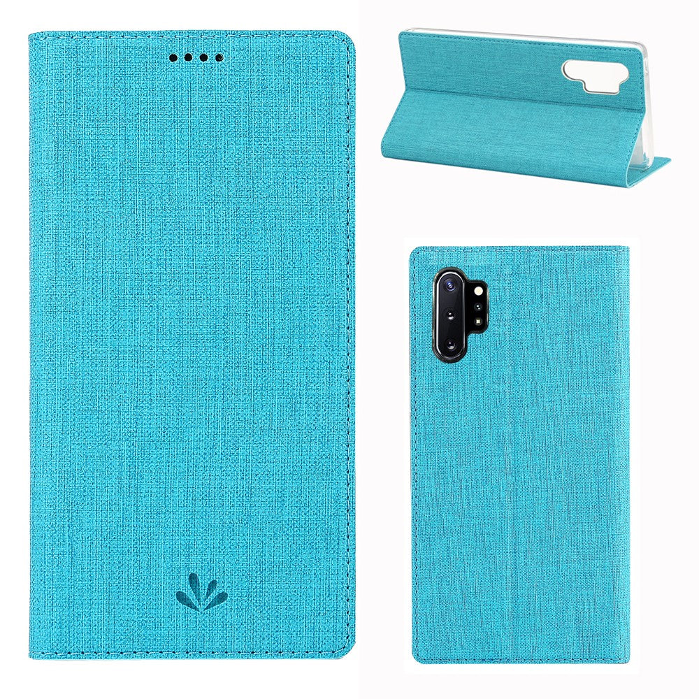VILI DMX Cross Texture Stand Læderetui med kortholder til Samsung Galaxy Note 10 Plus / Note 10 Plus 5G