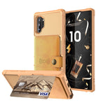 Samsung Galaxy Note 10 Plus/Note 10 Plus 5G PU-läderbelagt TPU-plånboksfodral med stöd för mobilen (inbyggt magnetiskt ark)