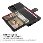 For Samsung Galaxy Note 10 Plus/Note 10 Plus 5G PU Leather Coated TPU Wallet Kickstand Phone Shell (Built-in Magnetic Sheet)