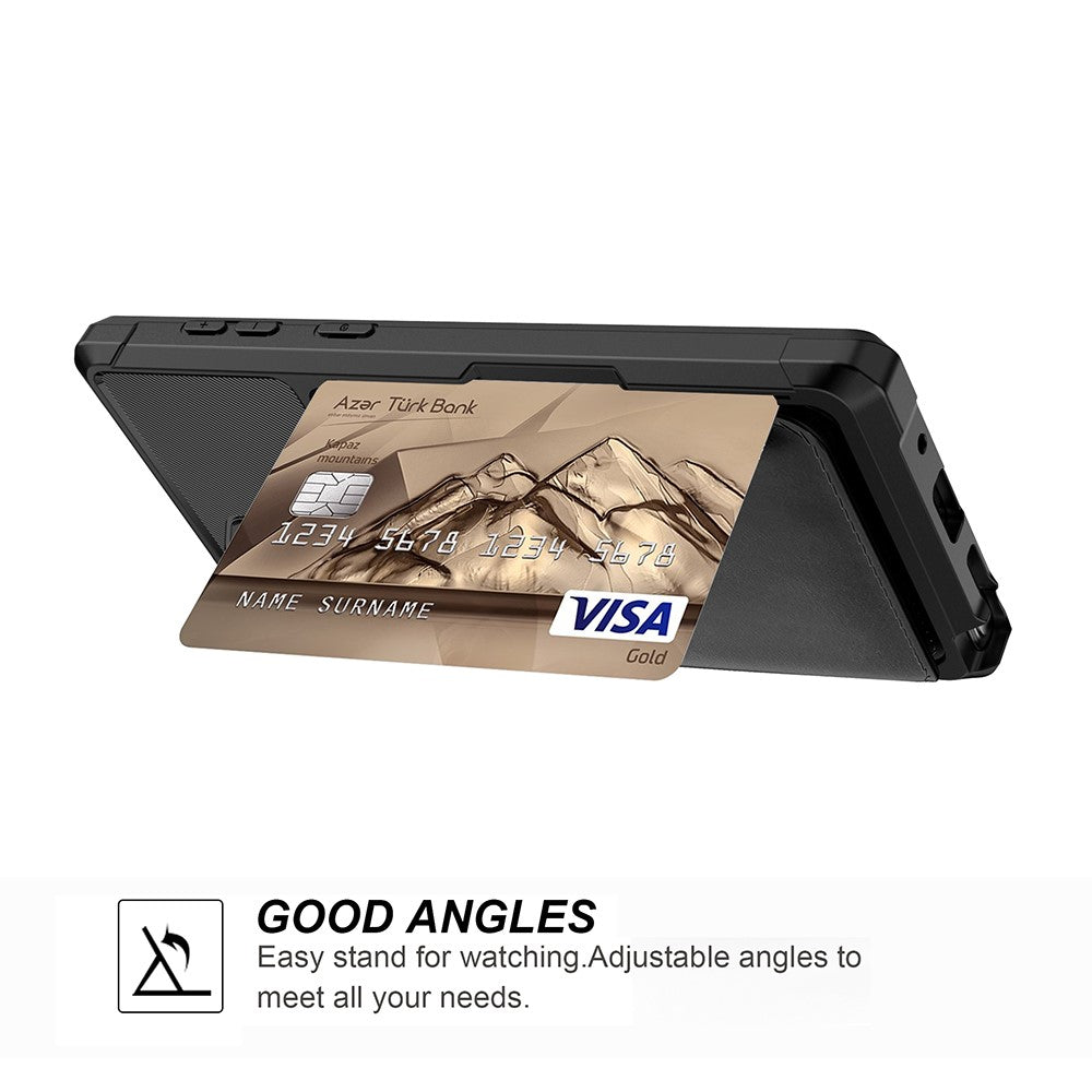 For Samsung Galaxy Note 10 Plus/Note 10 Plus 5G PU Leather Coated TPU Wallet Kickstand Phone Shell (Built-in Magnetic Sheet)