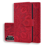Imprint Flower Magnetic Leather Wallet Case for Samsung Galaxy Note 10 Plus/10 Plus 5G