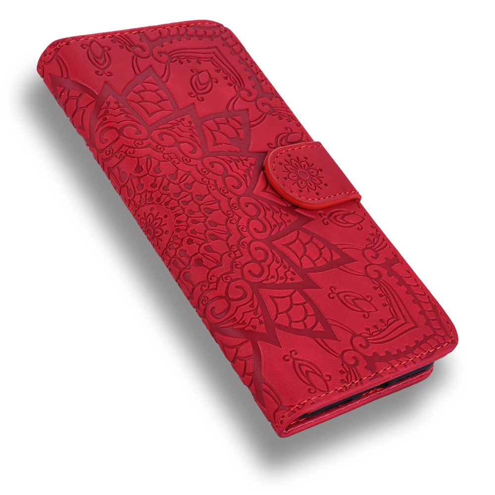 Imprint Flower Magnetic Leather Wallet Case for Samsung Galaxy Note 10 Plus/10 Plus 5G
