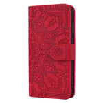 Imprint Flower Magnetic Leather Wallet Case for Samsung Galaxy Note 10 Plus/10 Plus 5G