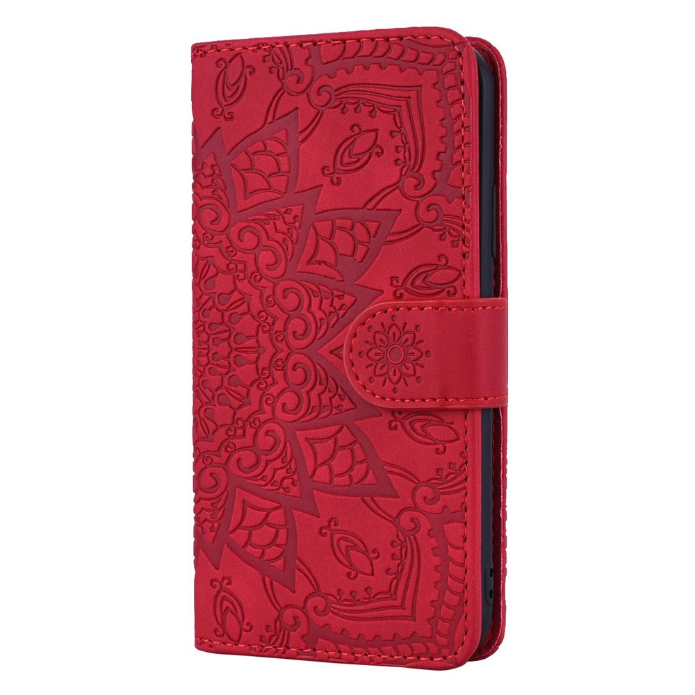 Imprint Flower Magnetic Leather Wallet Case for Samsung Galaxy Note 10 Plus/10 Plus 5G