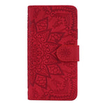 Imprint Flower Magnetic Leather Wallet Case for Samsung Galaxy Note 10 Plus/10 Plus 5G