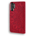 Imprint Flower Magnetic Leather Wallet Case for Samsung Galaxy Note 10 Plus/10 Plus 5G