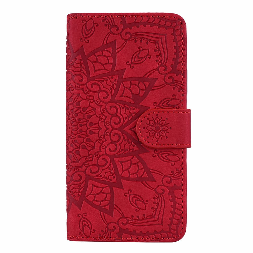 Imprint Flower Magnetic Leather Wallet Case for Samsung Galaxy Note 10 Plus/10 Plus 5G