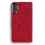 Imprint Flower Magnetic Leather Wallet Case for Samsung Galaxy Note 10 Plus/10 Plus 5G