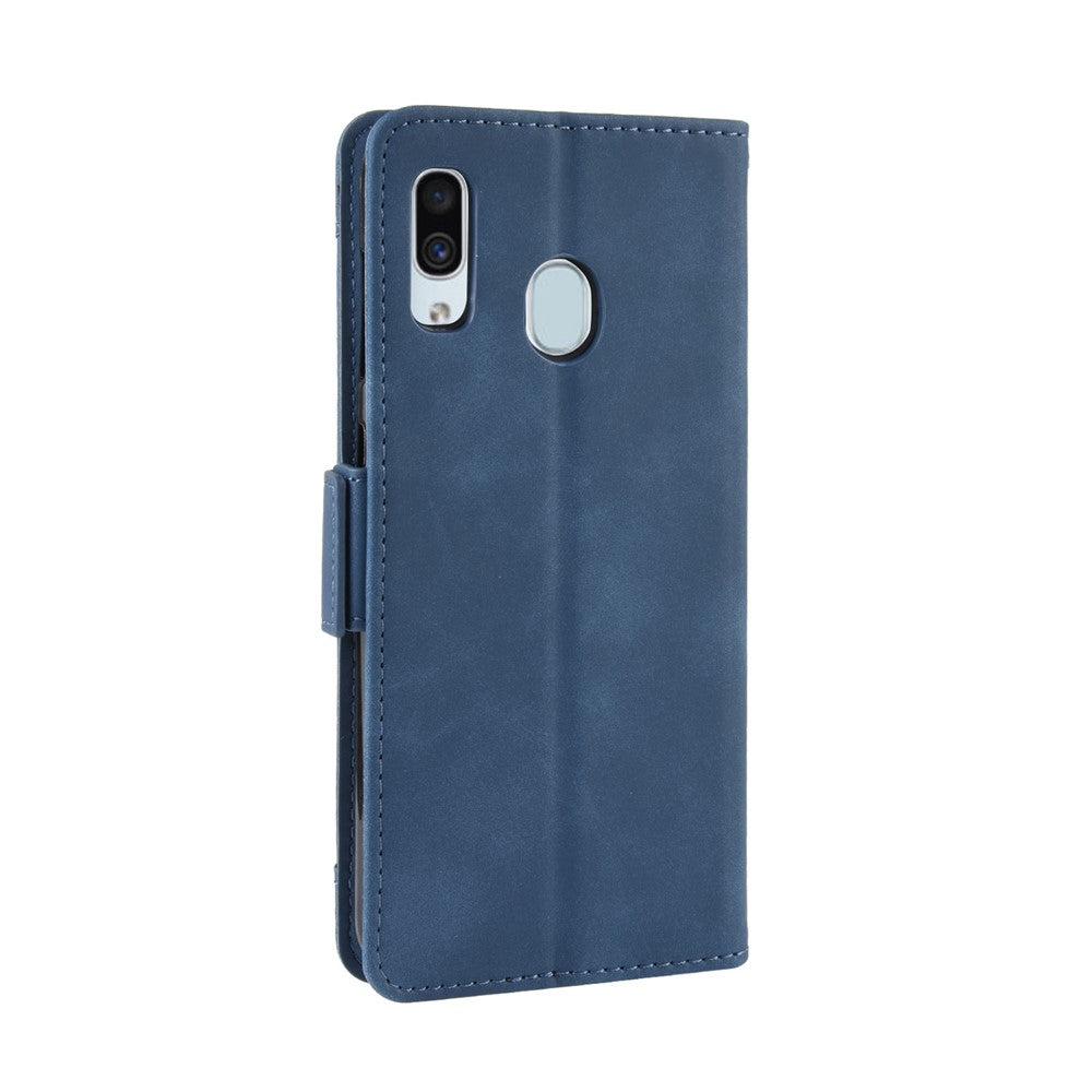 Leather Mobile Phone Cover Case with Multiple Card Slots for Samsung Galaxy A40