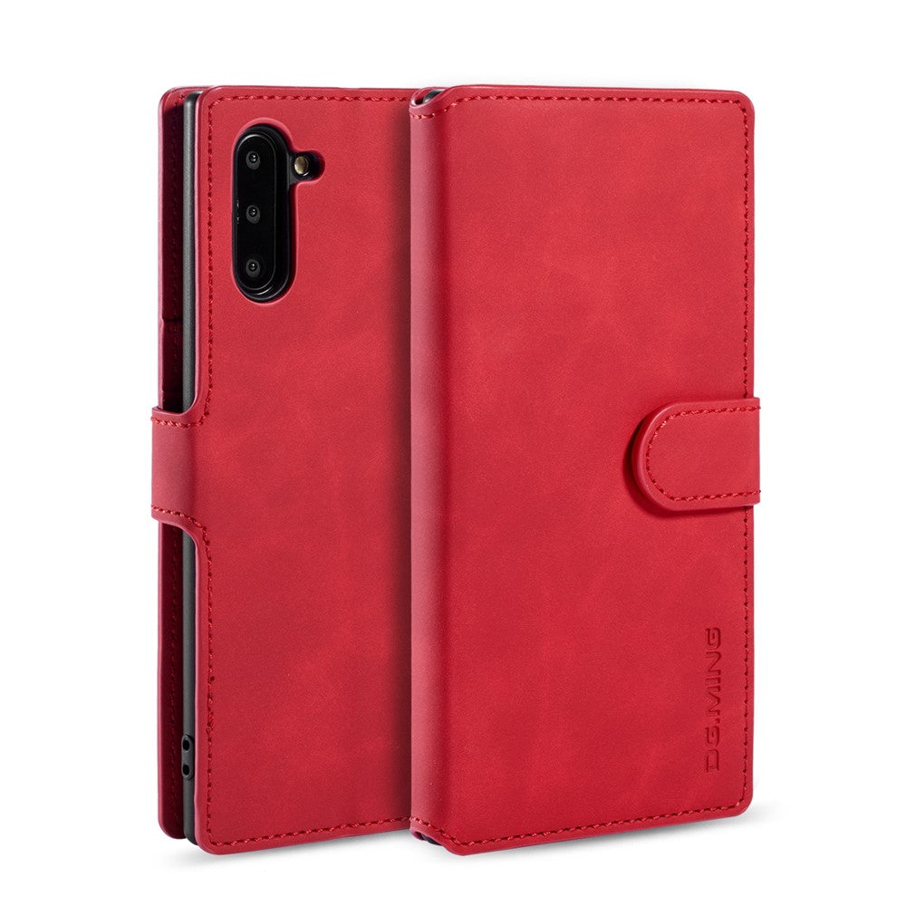 DG.MING Retro Style Læder Pung Stativ Etui til Samsung Galaxy Note 10/Note 10 5G