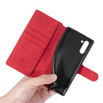 DG.MING Retro Style Læder Pung Stativ Etui til Samsung Galaxy Note 10/Note 10 5G