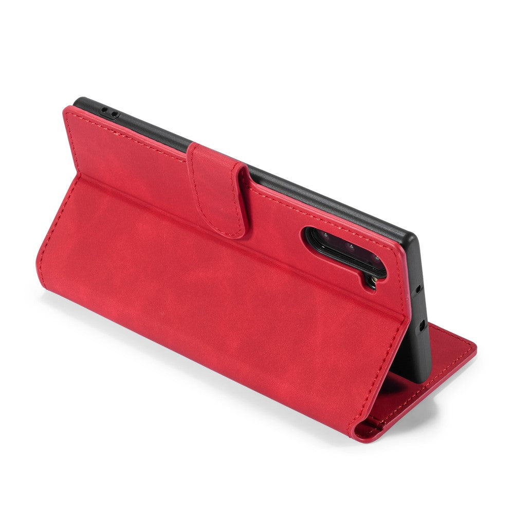 DG.MING Retro Style Læder Pung Stativ Etui til Samsung Galaxy Note 10/Note 10 5G