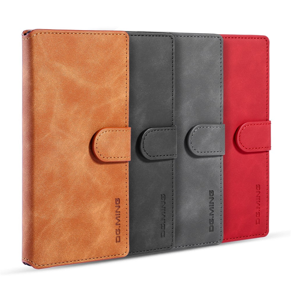 DG.MING Retro Style Læder Pung Stativ Etui til Samsung Galaxy Note 10/Note 10 5G