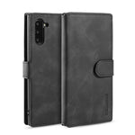 DG.MING Retro Style Læder Pung Stativ Etui til Samsung Galaxy Note 10/Note 10 5G