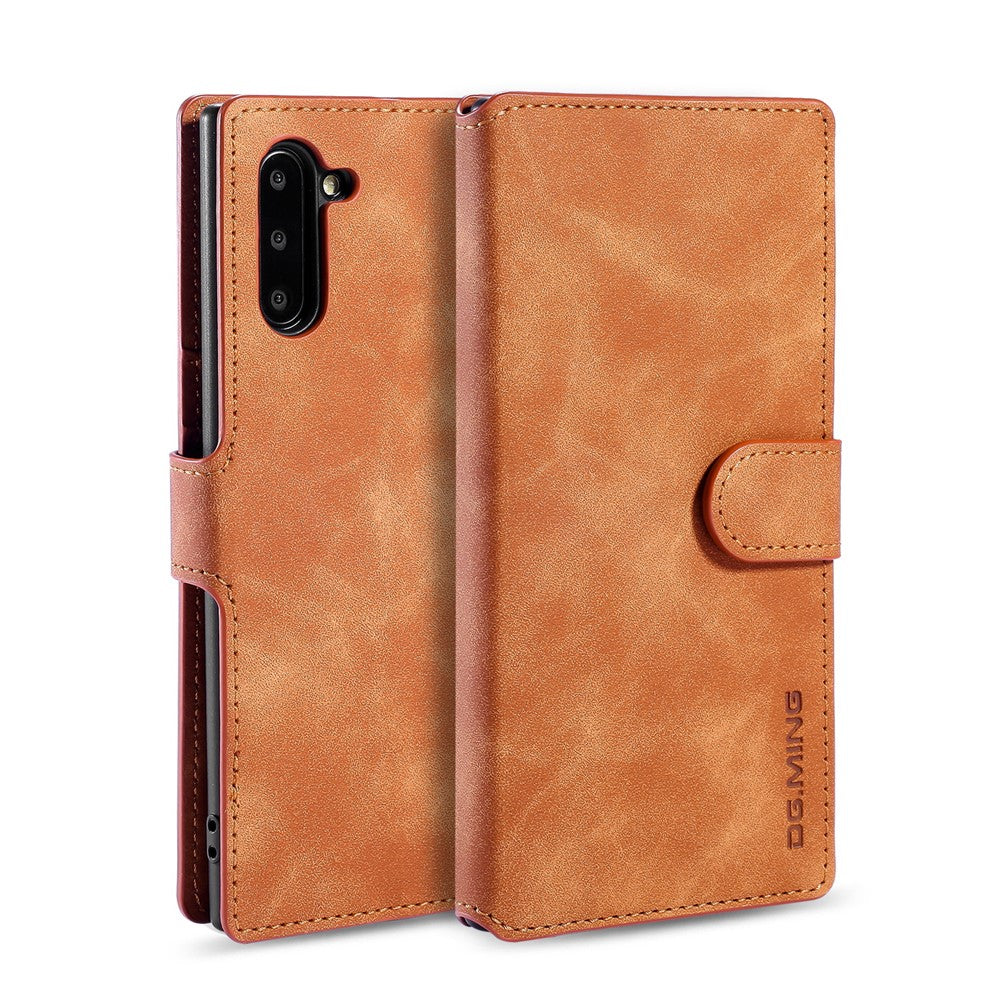 DG.MING Retro Style Læder Pung Stativ Etui til Samsung Galaxy Note 10/Note 10 5G