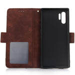 Leather Wallet Stand Phone Cover with Multiple Card Slots for Samsung Galaxy Note 10 Plus 5G/10 Plus