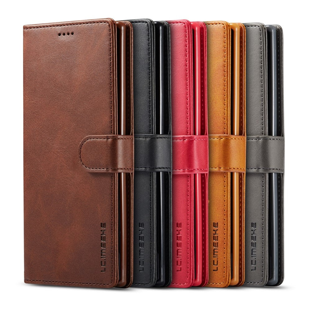 LC.IMEEKE PU Leather Protective Flip Wallet Casing for Samsung Galaxy Note 10 Plus/Note 10 Plus 5G