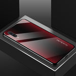 Carbon Fibre Texture Glass Back + TPU Hybrid Case for Samsung Galaxy A50/A50s/A30s