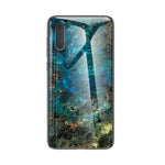 Marble Texture Tempered Glass + PC + TPU Hybrid Case for Samsung Galaxy Note 10 5G / Note 10