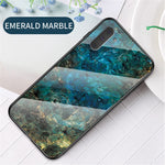 Marble Texture Tempered Glass + PC + TPU Hybrid Case for Samsung Galaxy Note 10 5G / Note 10