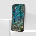 Marmorstruktur Hærdet Glas + PC + TPU Hybridcover til Samsung Galaxy Note 10 Plus 5G / Note 10 Plus