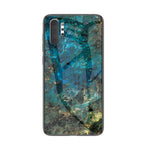 Marmorstruktur Hærdet Glas + PC + TPU Hybridcover til Samsung Galaxy Note 10 Plus 5G / Note 10 Plus