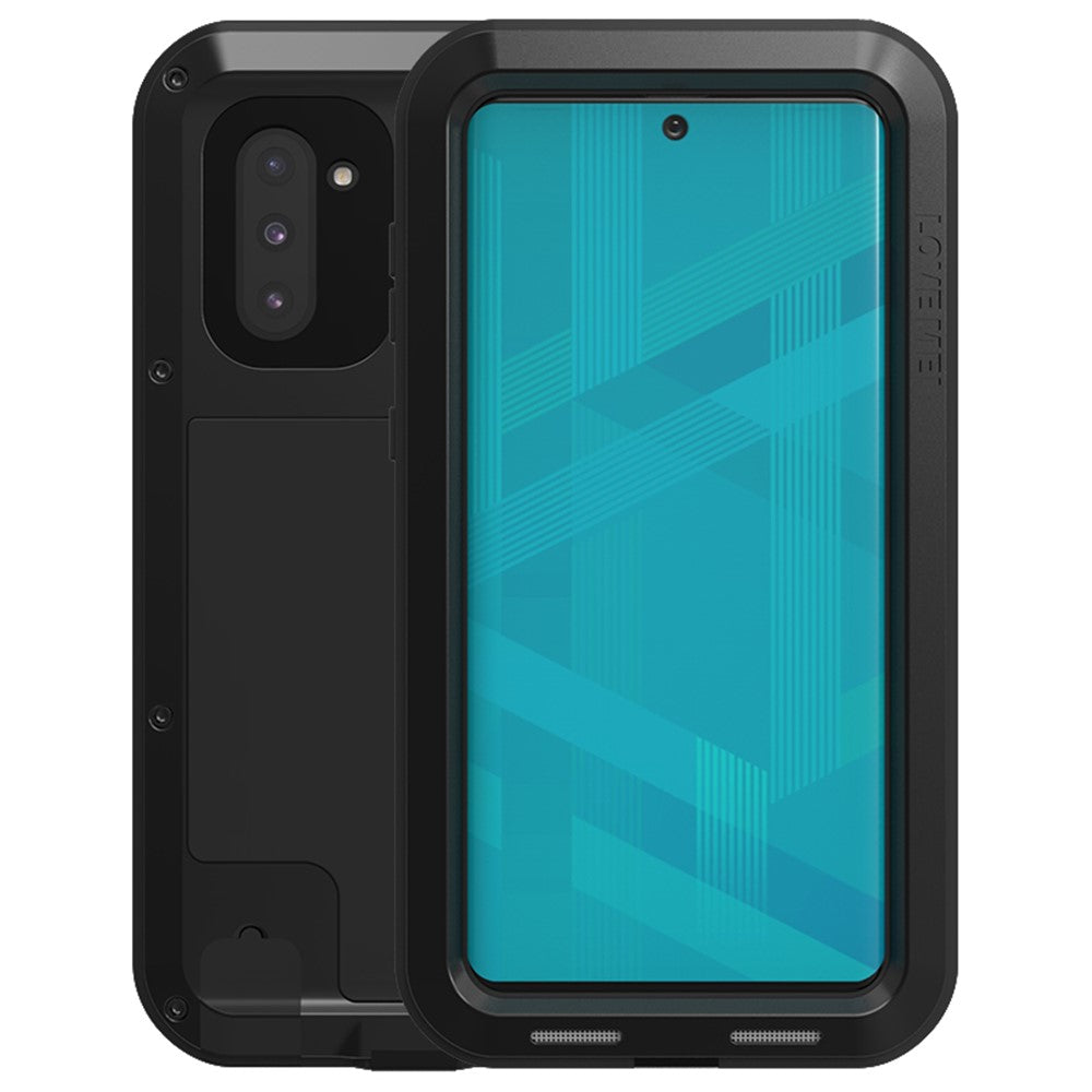 LOVE MEI Dust-proof Shock-proof Splash-proof Case with Tempered Glass for Samsung Galaxy Note 10 / Note 10 5G