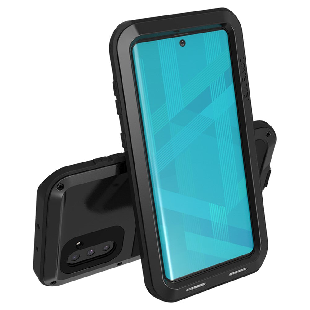 LOVE MEI Dust-proof Shock-proof Splash-proof Case with Tempered Glass for Samsung Galaxy Note 10 / Note 10 5G