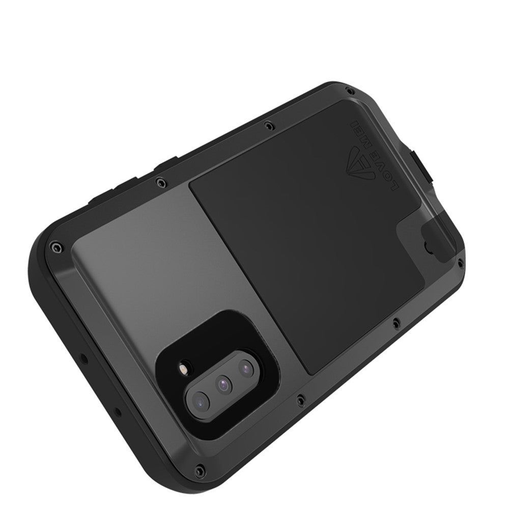 LOVE MEI Dust-proof Shock-proof Splash-proof Case with Tempered Glass for Samsung Galaxy Note 10 / Note 10 5G