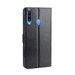 Crazy Horse Skin Wallet Leather Protective Cover with Stand for Samsung Galaxy A20s