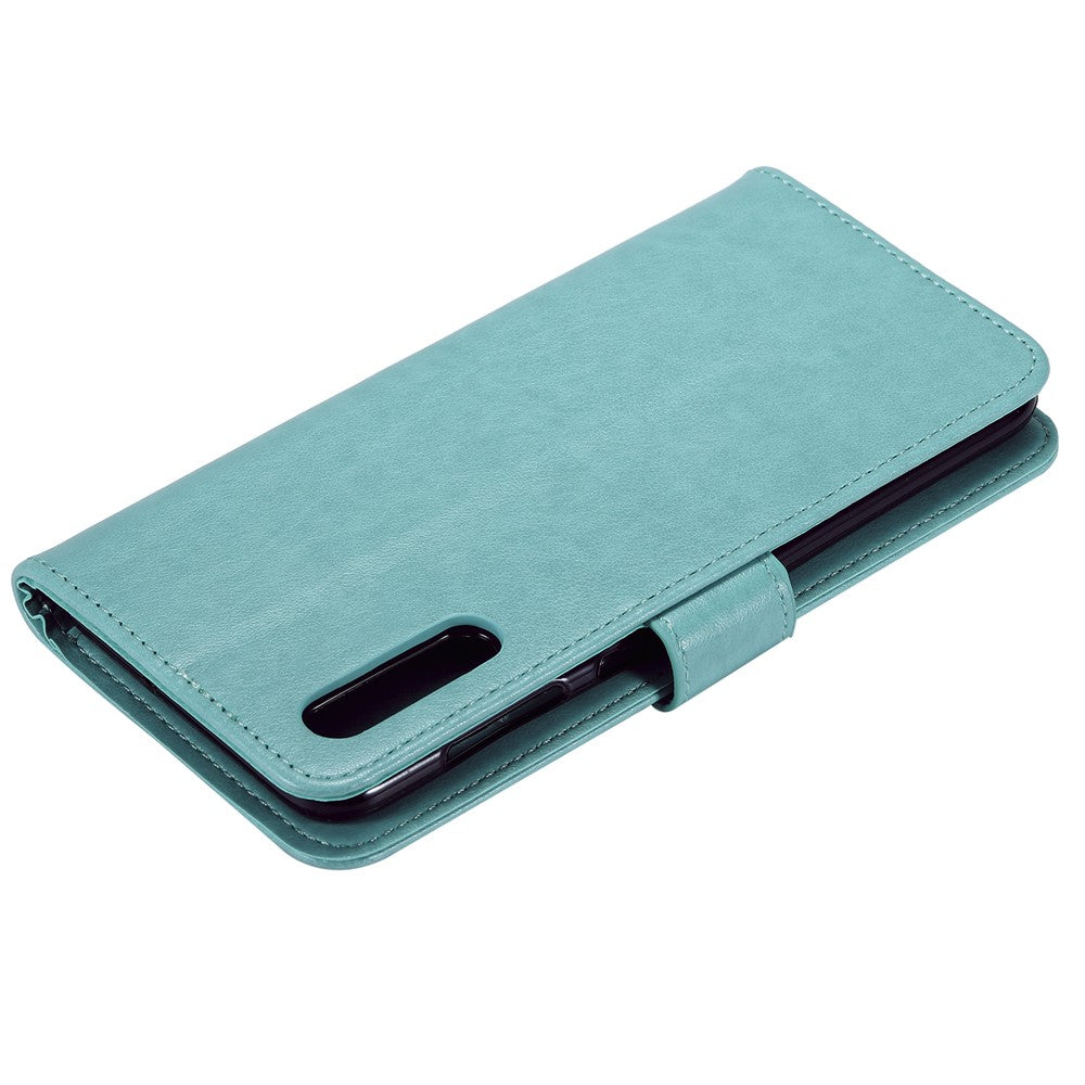 Imprint Sakura Cat Leather Cover for Samsung Galaxy A50 / A30s / A50s