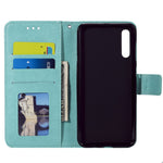 Imprint Sakura Cat Leather Cover for Samsung Galaxy A50 / A30s / A50s