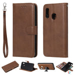 For Samsung Galaxy A20e Case 2 in 1 Detachable Magnetic Leather Wallet Mobile Cover with Strap