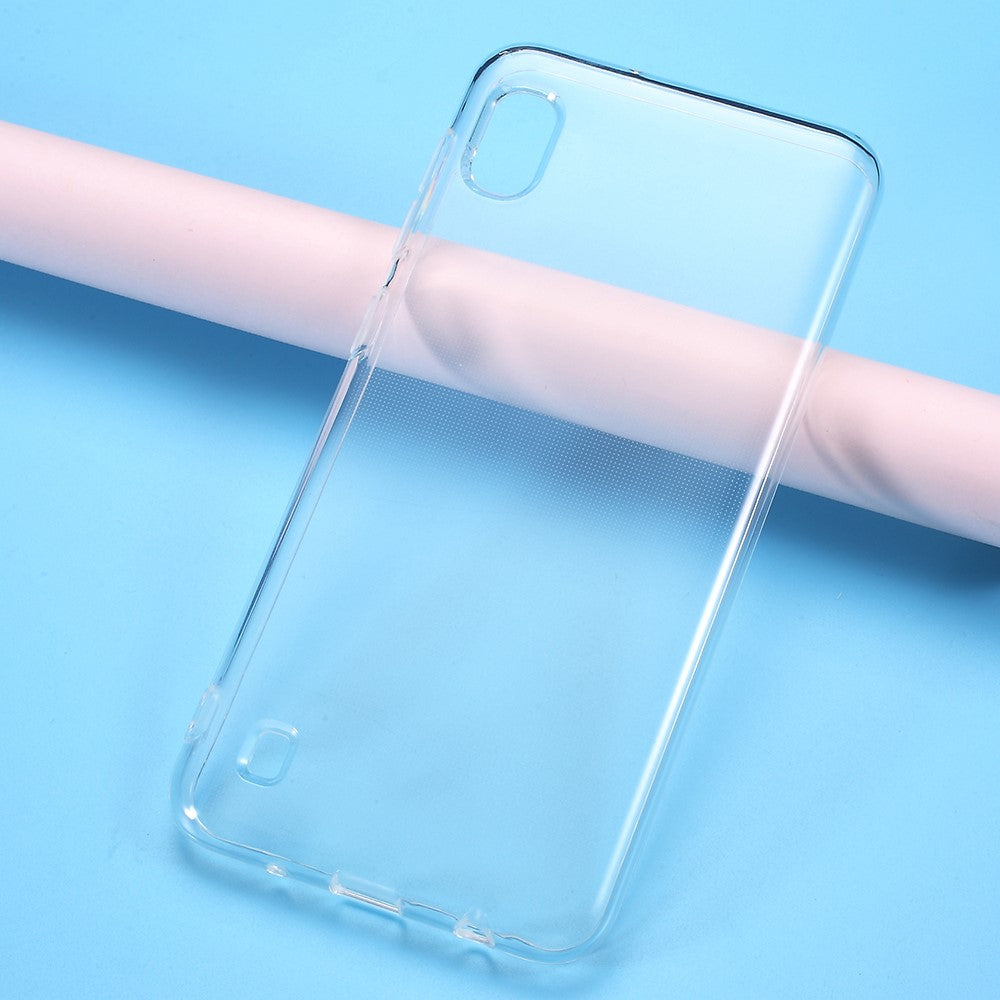 Transparent mjukt TPU-skal med halkfri insida för Samsung Galaxy A10