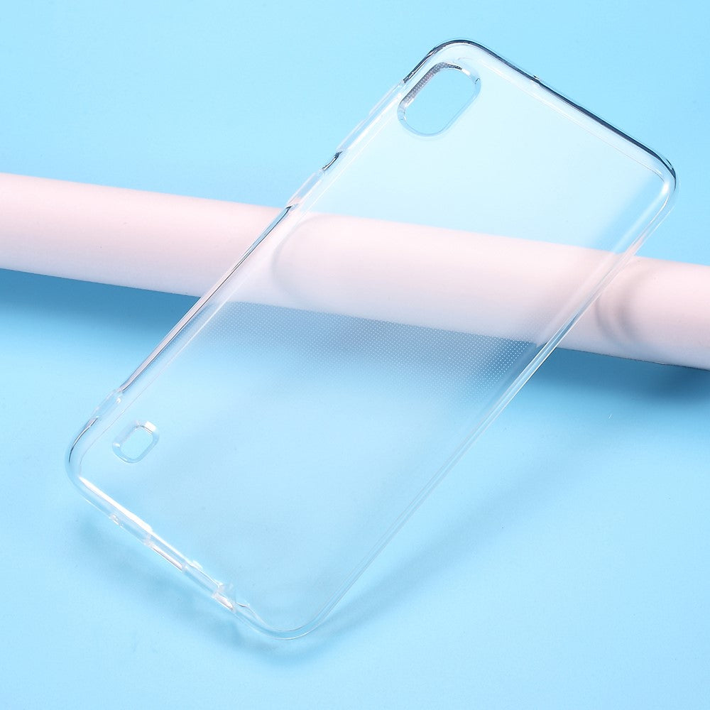 Transparent mjukt TPU-skal med halkfri insida för Samsung Galaxy A10