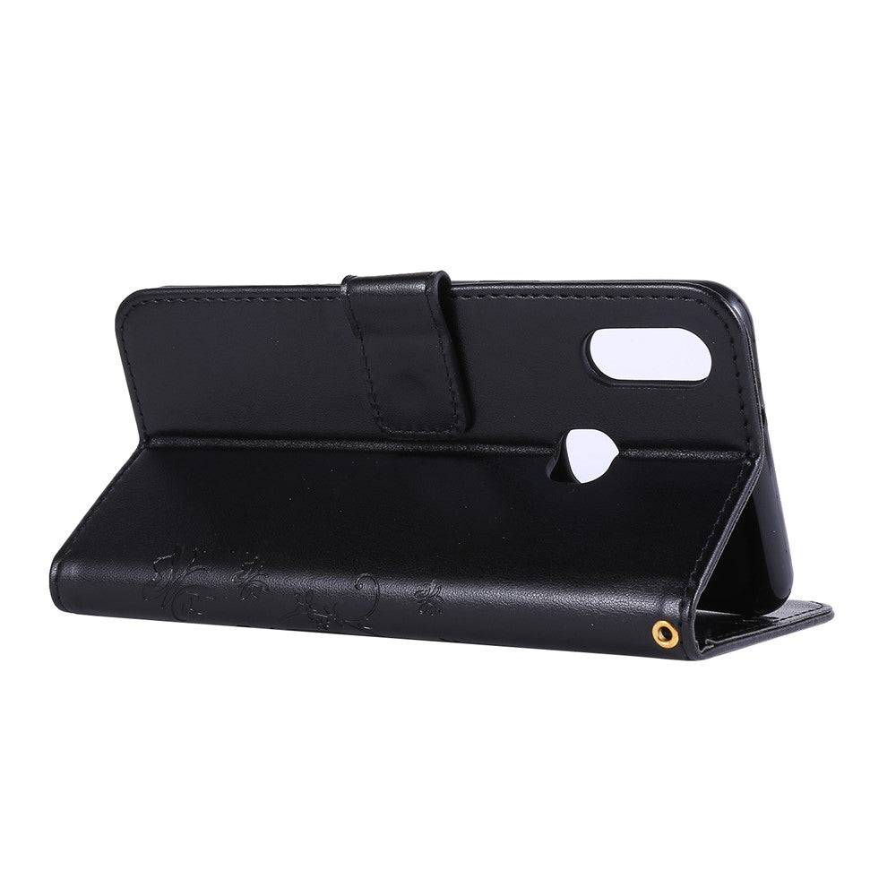 Imprint Butterscotch Plånboksfodral med Flip-funktion i Läder för Samsung Galaxy A10s