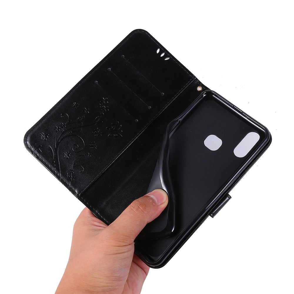 Imprint Butterscotch Plånboksfodral med Flip-funktion i Läder för Samsung Galaxy A10s